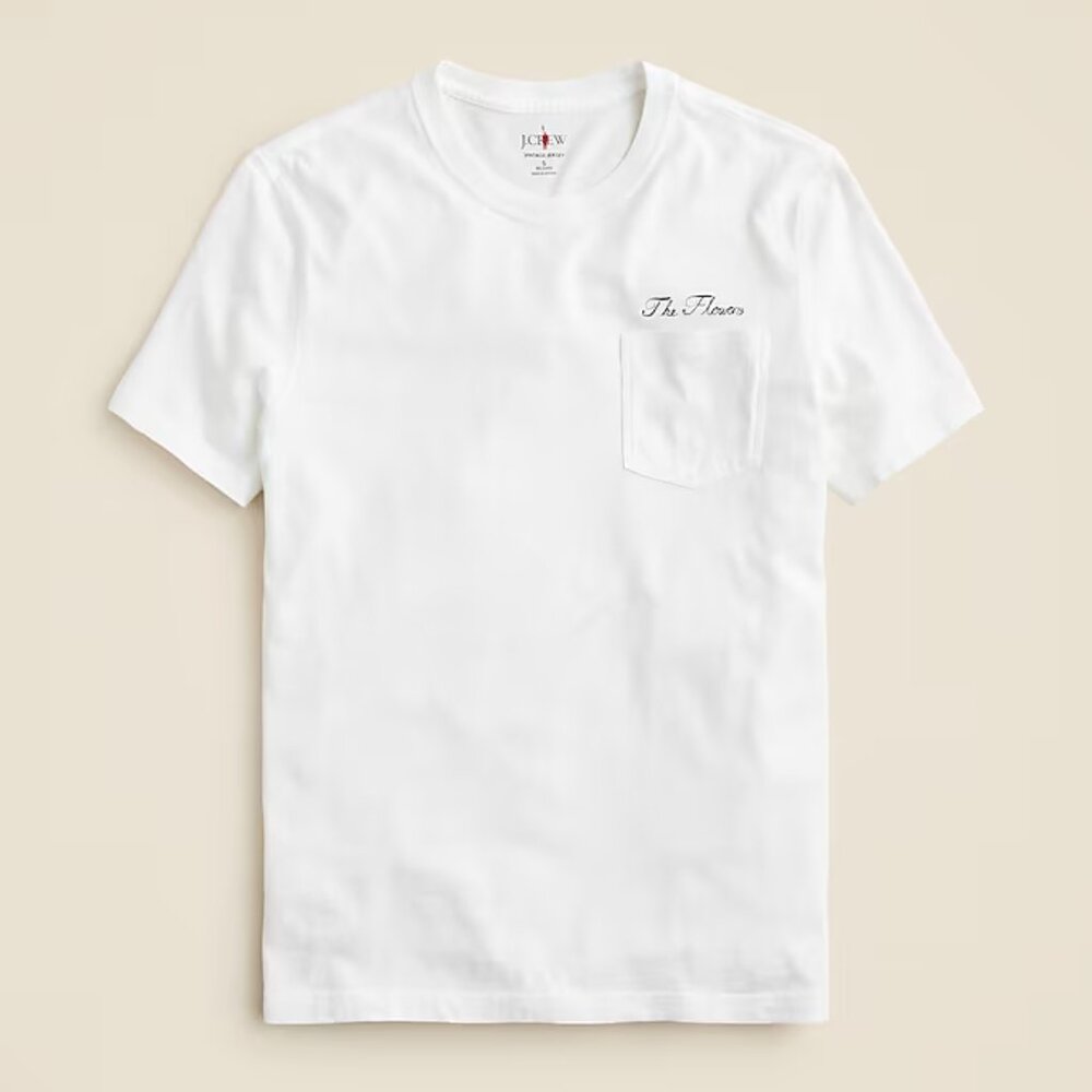 J Crew x Laura Chautin The Flowers Pride graphic T-shirt Small White‎